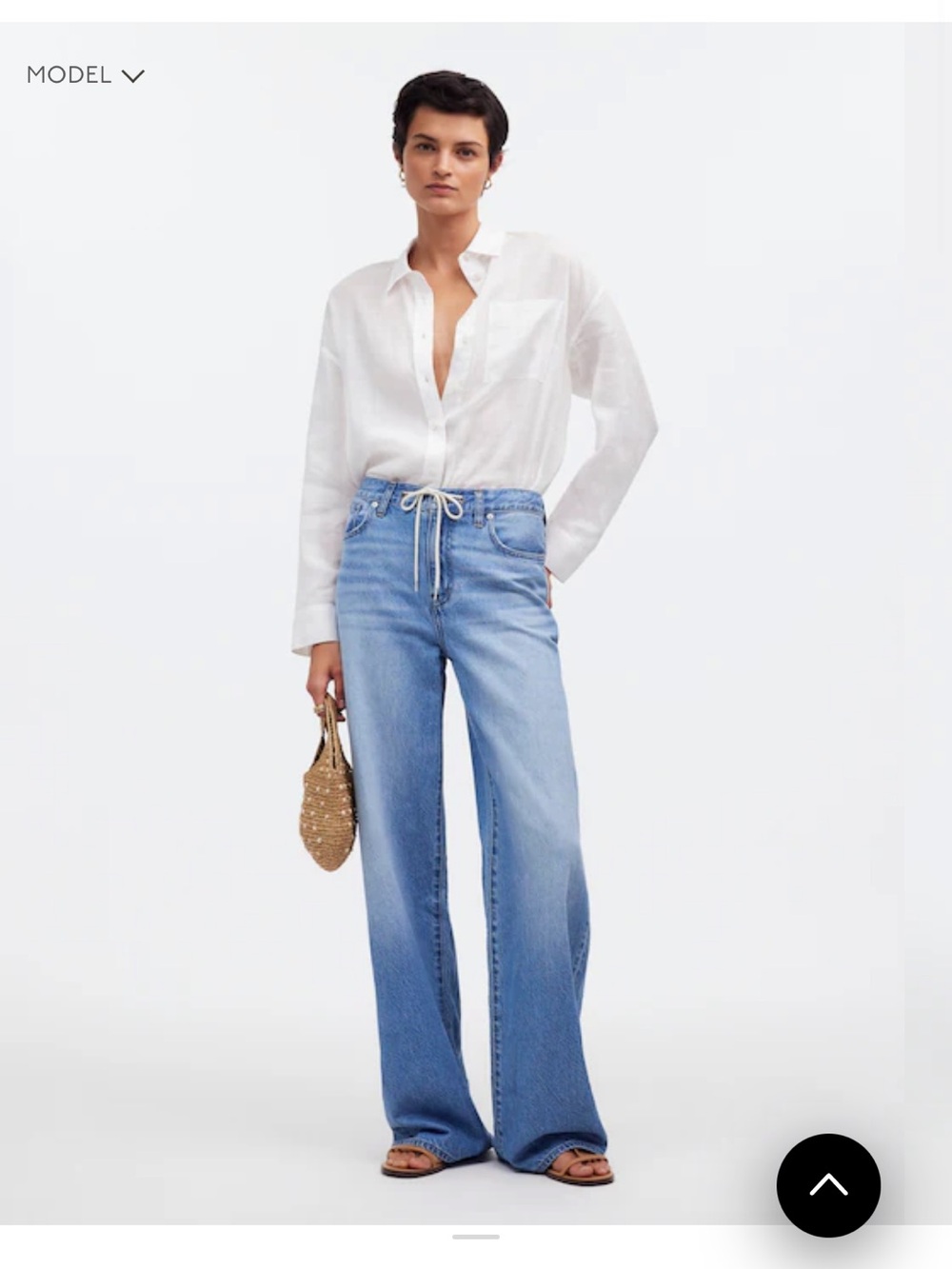 Superwide-Leg Jeans: Drawstring Edition
